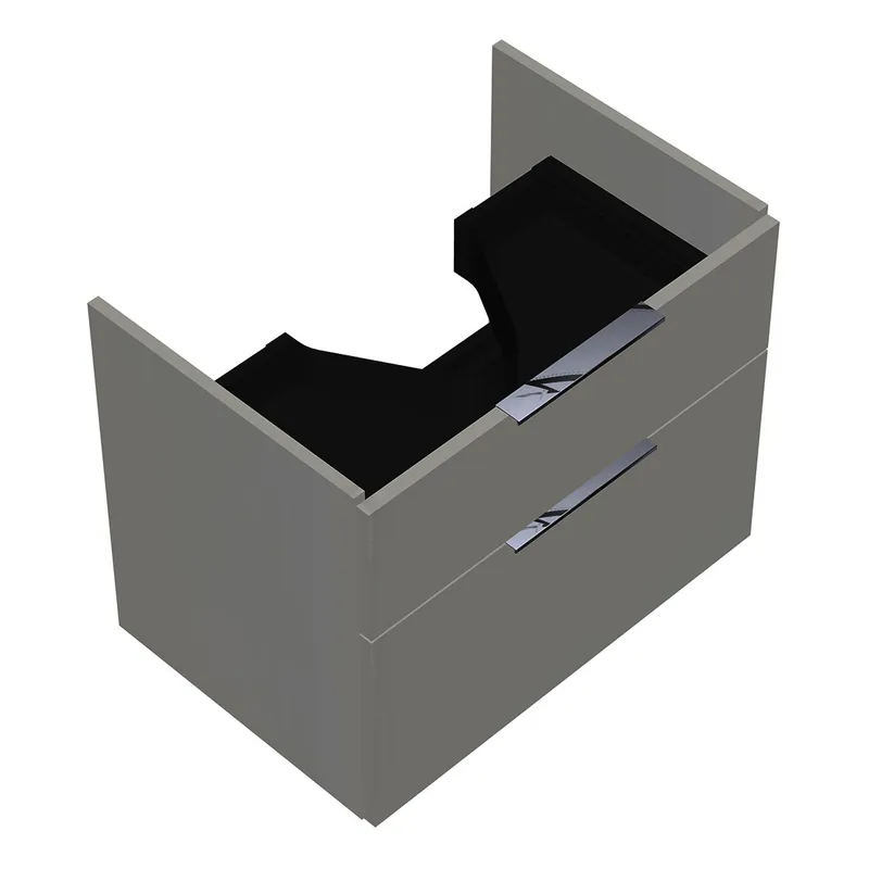 sanibel-Waschtisch-Unterbau 2.0 FLEX WVLD065 650mm breit Schubl/Auszug Weiß Glänzend
