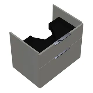 sanibel-Waschtisch-Unterbau 2.0 FLEX WVLD065 650mm breit Schubl/Auszug Weiß Glänzend
