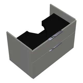 sanibel-Waschtisch-Unterbau 2.0 FLEX WVLD080 800mm breit Schubl/Auszug Weiß Glänzend
