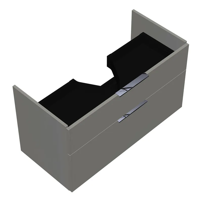 sanibel-Waschtisch-Unterbau 2.0 FLEX WVLD095 950mm breit Schubl/Auszug Weiß Glänzend