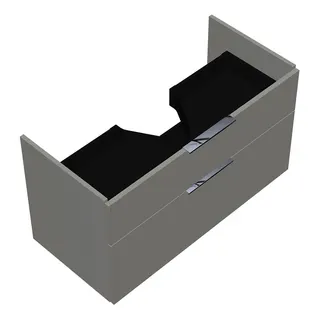 sanibel-Waschtisch-Unterbau 2.0 FLEX WVLD095 950mm breit Schubl/Auszug Weiß Glänzend
