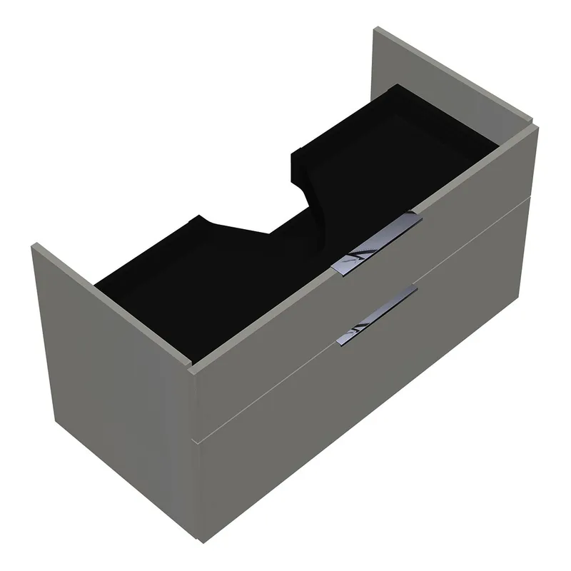 sanibel-Waschtisch-Unterbau 2.0 FLEX WVLD100 1000mm breit Schubl/Auszug Weiß Glänzend