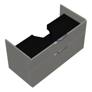 sanibel-Waschtisch-Unterbau 2.0 FLEX WVLD100 1000mm breit Schubl/Auszug Weiß Glänzend