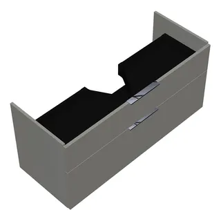 sanibel-Waschtisch-Unterbau 2.0 FLEX WVLD115 1150mm breit Schubl/Auszug Weiß Glänzend