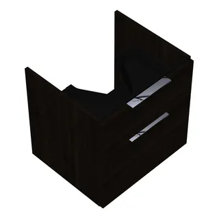 sanibel-Waschtisch-Unterbau 2.0 FLEX WVLE055 550mm breit Schubl/Auszug Marone Trüffel