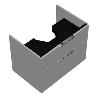 sanibel-Waschtisch-Unterbau 2.0 FLEX WVLE070 700mm breit Schubl/Auszug Weiß Matt