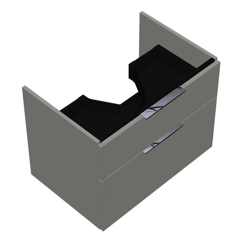 sanibel-Waschtisch-Unterbau 2.0 FLEX WVLE070 700mm breit Schubl/Auszug Weiß Glänzend