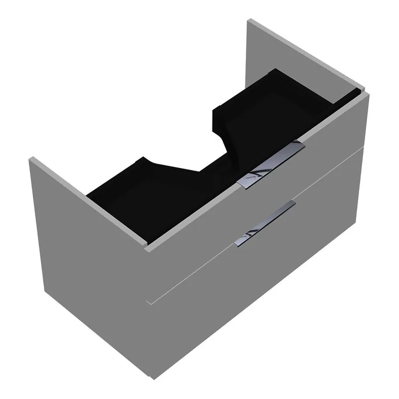 sanibel-Waschtisch-Unterbau 2.0 FLEX WVLE085 850mm breit Schubl/Auszug Weiß Matt