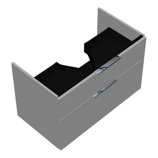 sanibel-Waschtisch-Unterbau 2.0 FLEX WVLE085 850mm breit Schubl/Auszug Weiß Matt