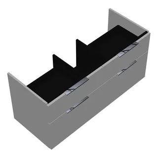 sanibel-Waschtisch-Unterbau 2.0 FLEX WVLE115 1150mm 2 Schubl/2 Auszüge Weiß Matt