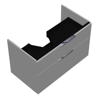 sanibel-Waschtisch-Unterbau 2.0 FLEX WVLF085L 850mm breit Schubl/Auszug Weiß Matt