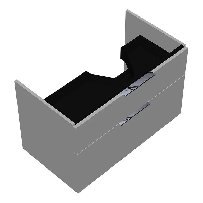 sanibel-Waschtisch-Unterbau 2.0 FLEX WVLF085R 850mm breit Schubl/Auszug Weiß Matt