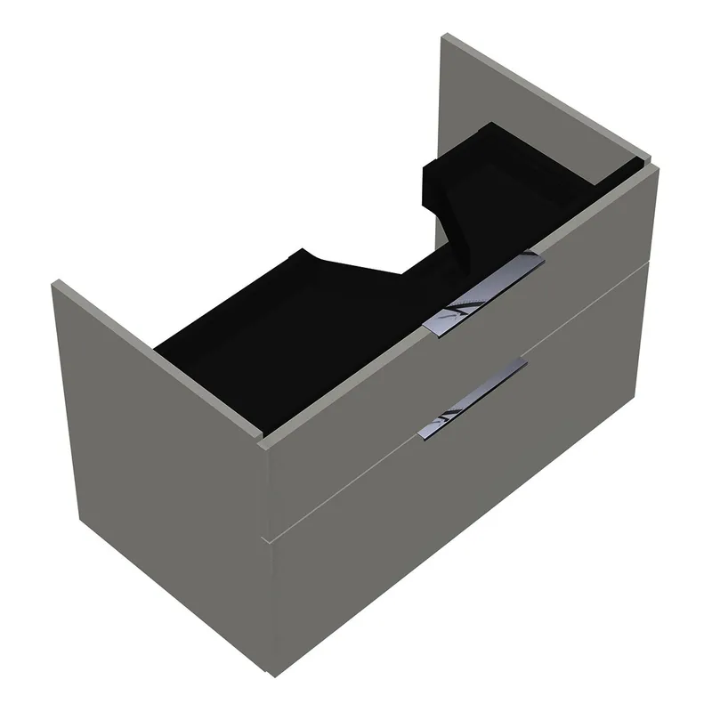 sanibel-Waschtisch-Unterbau 2.0 FLEX WVLF085R 850mm breit Schubl/Auszug Weiß Glänzend