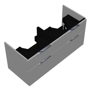 sanibel-Waschtisch-Unterbau 2.0 FLEX WVLF115 1150mm 2 Schubl/2 Auszüge Weiß Matt