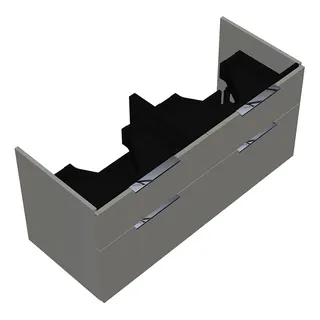 sanibel-Waschtisch-Unterbau 2.0 FLEX WVLF115 1150mm 2 Schubl/2 Auszüge Weiß Glänzend