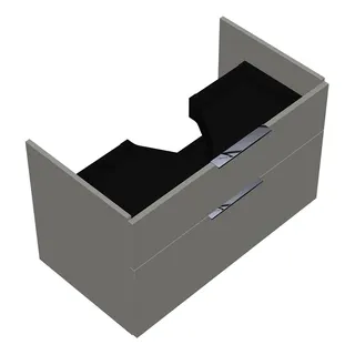 sanibel-Waschtisch-Unterbau 2.0 FLEX WVLI085 850mm breit Schubl/Auszug Weiß Glänzend