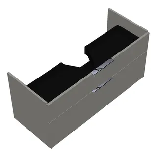 sanibel-Waschtisch-Unterbau 2.0 FLEX WVLI115 1150mm breit Schubl/Auszug Weiß Glänzend