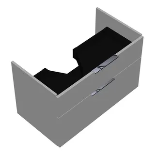 sanibel-Waschtisch-Unterbau 2.0 FLEX WVLJ085L 850mm breit Schubl/Auszug Weiß Matt