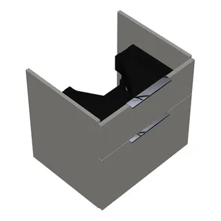 sanibel-Waschtisch-Unterbau 2.0 FLEX WVLL055 550mm breit Schubl/Auszug Weiß Glänzend