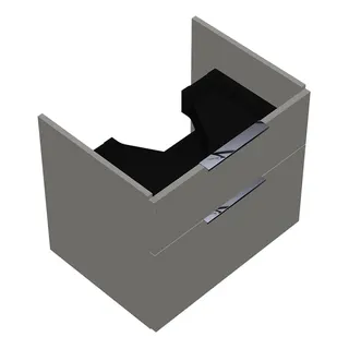 sanibel-Waschtisch-Unterbau 2.0 FLEX WVLL060 600mm breit Schubl/Auszug Weiß Glänzend