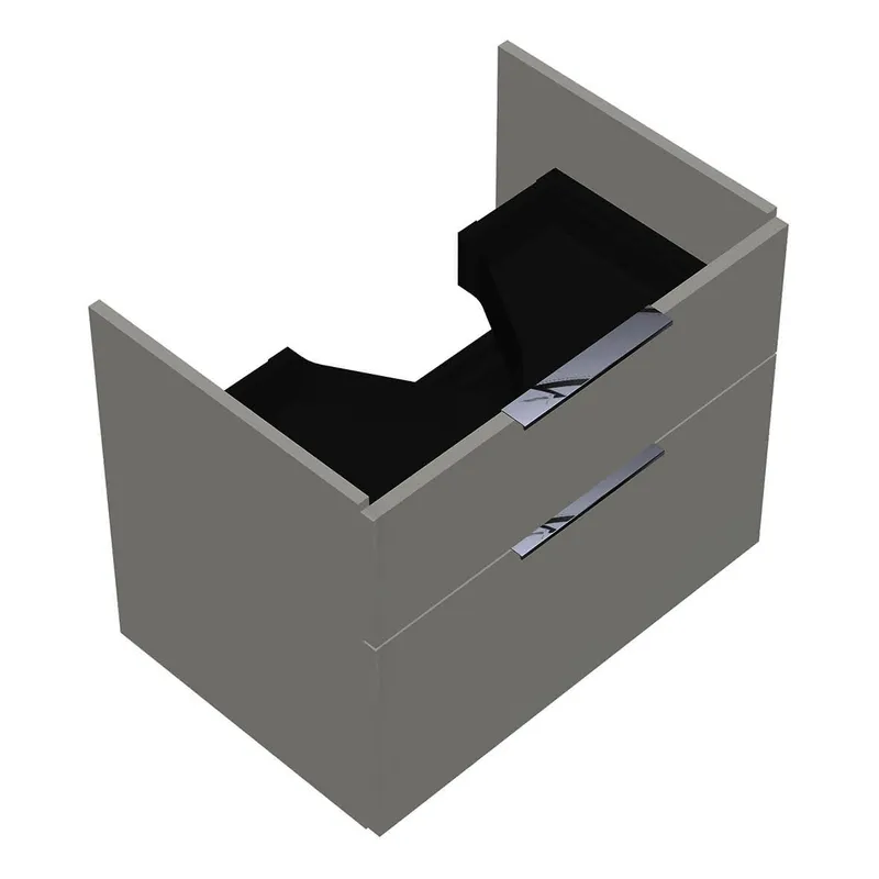 sanibel-Waschtisch-Unterbau 2.0 FLEX WVLL065 650mm breit Schubl/Auszug Weiß Glänzend