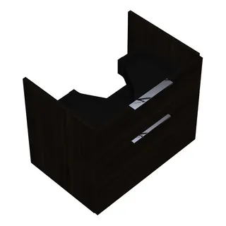 sanibel-Waschtisch-Unterbau 2.0 FLEX WVLL065 650mm breit Schubl/Auszug Marone Trüffel