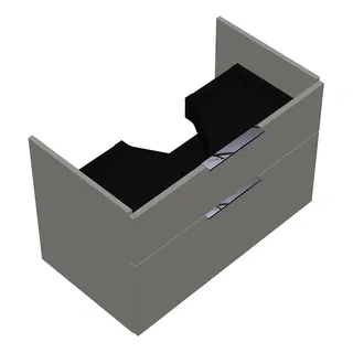 sanibel-Waschtisch-Unterbau 2.0 FLEX WVLL080 800mm breit Schubl/Auszug Weiß Glänzend