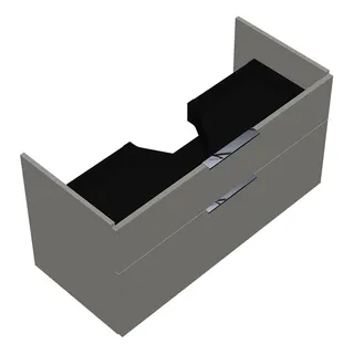 sanibel-Waschtisch-Unterbau 2.0 FLEX WVLL100 1000mm breit Schubl/Auszug Weiß Glänzend