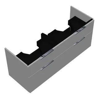sanibel-Waschtisch-Unterbau 2.0 FLEX WVLL125 1250mm 2 Schubl/2 Auszüge Weiß Matt