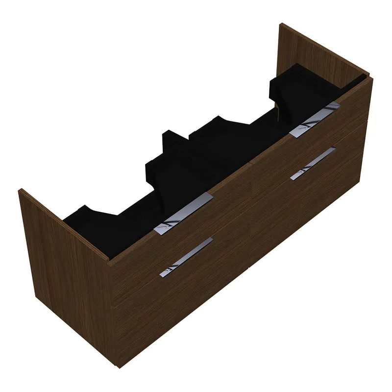 sanibel-Waschtisch-Unterbau 2.0 FLEX WVLL125 1250mm 2 Schubl/2 Auszüge Eiche Cashmere
