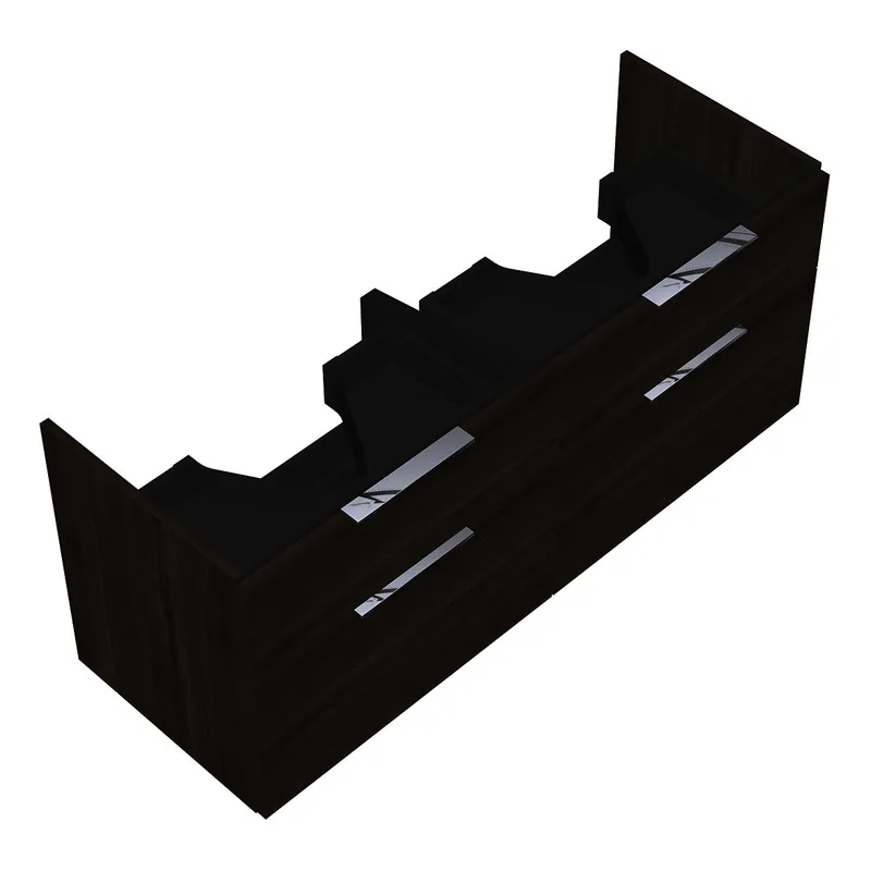 sanibel-Waschtisch-Unterbau 2.0 FLEX WVLL125 1250mm 2 Schubl/2 Auszüge Marone Trüffel