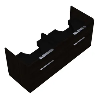 sanibel-Waschtisch-Unterbau 2.0 FLEX WVLL125 1250mm 2 Schubl/2 Auszüge Marone Trüffel
