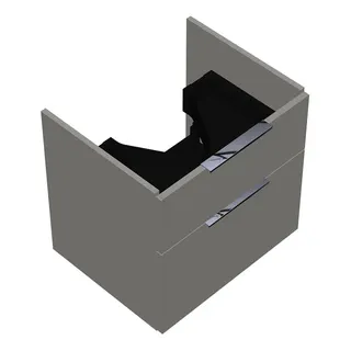 sanibel-Waschtisch-Unterbau 2.0 FLEX WVLN055 550mm breit Schubl/Auszug Weiß Glänzend