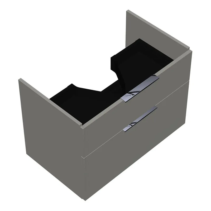 sanibel-Waschtisch-Unterbau 2.0 FLEX WVLN075 750mm breit Schubl/Auszug Weiß Glänzend
