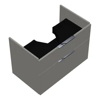 sanibel-Waschtisch-Unterbau 2.0 FLEX WVLN075 750mm breit Schubl/Auszug Weiß Glänzend