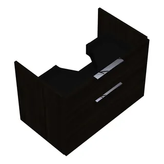 sanibel-Waschtisch-Unterbau 2.0 FLEX WVLN075 750mm breit Schubl/Auszug Marone Trüffel