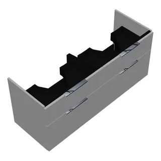 sanibel-Waschtisch-Unterbau 2.0 FLEX WVLN125 1250mm 2 Schubl/2 Auszüge Weiß Matt