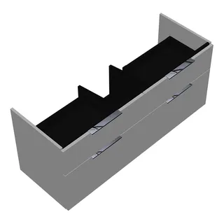 sanibel-Waschtisch-Unterbau 2.0 FLEX WVLO125 1250mm 2 Schubl/2 Auszüge Weiß Matt