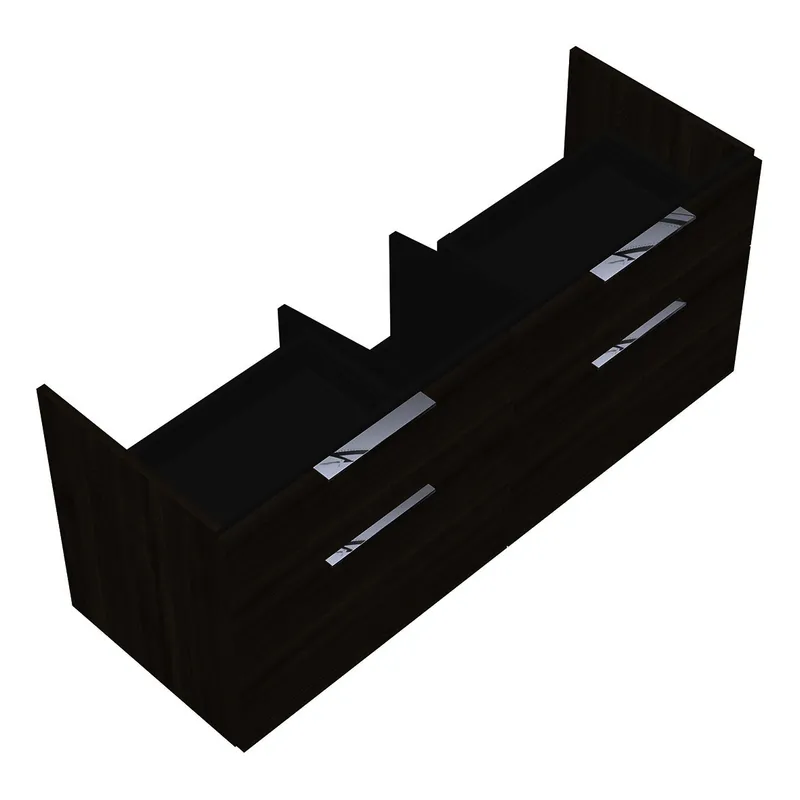 sanibel-Waschtisch-Unterbau 2.0 FLEX WVLO125 1250mm 2 Schubl/2 Auszüge Marone Trüffel