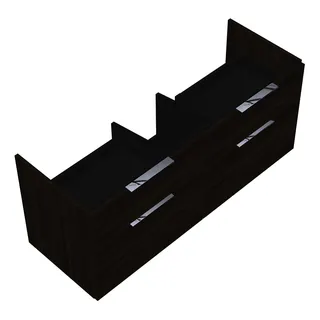 sanibel-Waschtisch-Unterbau 2.0 FLEX WVLO125 1250mm 2 Schubl/2 Auszüge Marone Trüffel
