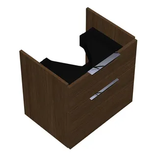 sanibel-Waschtisch-Unterbau 2.0 FLEX WVLS055 550mm breit Schubl/Auszug Eiche Cashmere