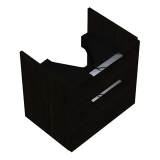 sanibel-Waschtisch-Unterbau 2.0 FLEX WVLS055 550mm breit Schubl/Auszug Marone Trüffel