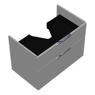 sanibel-Waschtisch-Unterbau 2.0 FLEX WVLS075 750mm breit Schubl/Auszug Weiß Matt