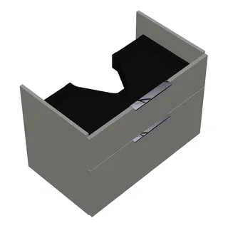 sanibel-Waschtisch-Unterbau 2.0 FLEX WVLS075 750mm breit Schubl/Auszug Weiß Glänzend