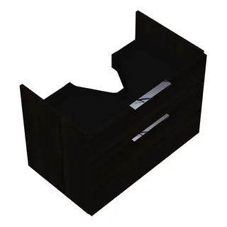 sanibel-Waschtisch-Unterbau 2.0 FLEX WVLS075 750mm breit Schubl/Auszug Marone Trüffel
