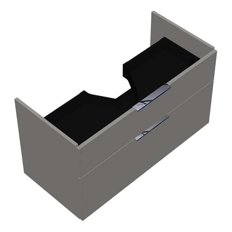 sanibel-Waschtisch-Unterbau 2.0 FLEX WVLS095 950mm breit Schubl/Auszug Weiß Glänzend