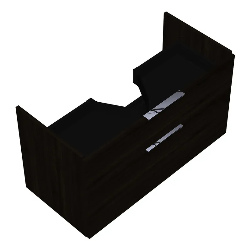 sanibel-Waschtisch-Unterbau 2.0 FLEX WVLS095 950mm breit Schubl/Auszug Marone Trüffel