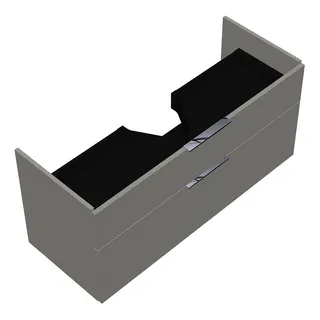 sanibel-Waschtisch-Unterbau 2.0 FLEX WVLS115 1150mm breit Schubl/Auszug Weiß Glänzend