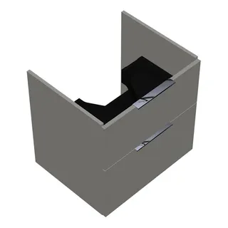 sanibel-Waschtisch-Unterbau 2.0 FLEX WVLV060 600mm breit Schubl/Auszug Weiß Glänzend