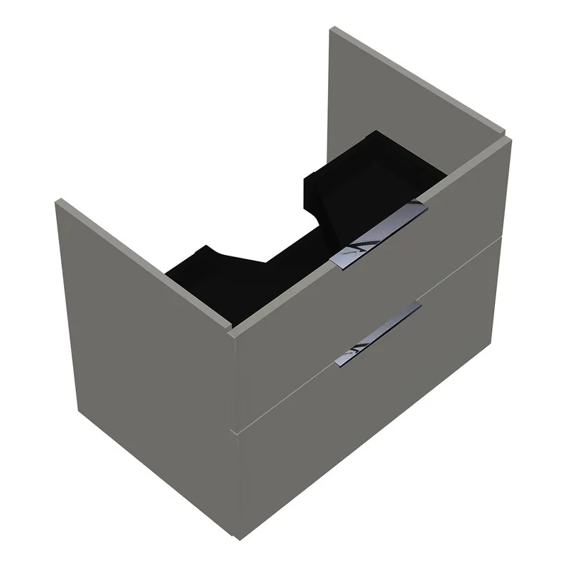 sanibel-Waschtisch-Unterbau 2.0 FLEX WVLV075 750mm breit Schubl/Auszug Weiß Glänzend